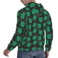 thumbnail image 6 of Honeii Cartoon Kawaii Frogs Pattern Mens Hoodies Men's Loose Sleeve Sweatshirt,Pullover Hooded Sweatshirt for Men,Essentials Hoodie-Small, 6 of 7