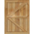 thumbnail image 6 of 26 7/8"W X 25"H Timbercraft Five 5 3/8" Boards Framed Board-N-Batten Shutters W/Z-Bar, Rough Sawn Western Red Cedar (Per Pair), 6 of 13