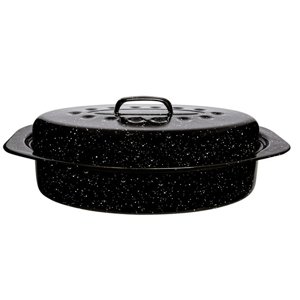Millvado Roasting Pan With Lid, Turkey Roaster Pan, Extra Large 20 lb