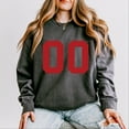 thumbnail image 4 of Football Jersey 00 - Womens Lightweight Garment Dyed Sweatshirt, 4 of 5