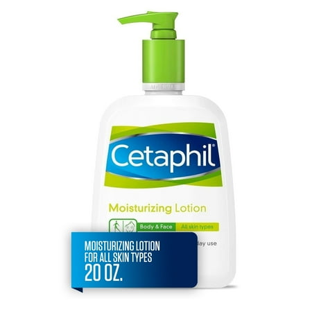 Cetaphil Moisturizing Lotion for All Skin Types, Fragrance-Free, 20 fl (Best Body Lotion For Acne Prone Skin)