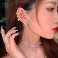 thumbnail image 2 of Heliisoer Boucles d'Oreilles Papillon en Diamant pour Femmes 1 Pce, 2 of 8