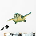 thumbnail image 1 of Hawksbill Sea Turtle White Wall Decal by Wallmonkeys Peel and Stick Graphic (48 in W x 23 in H) WM300676, 1 of 4