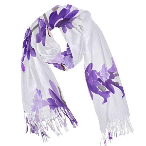 joogoo Women's Winter Scarf Soft Long Shawl Lively Lavender Large Scarves