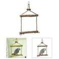 thumbnail image 4 of Parque infantil de madera natural para mascotas, columpio para pájaros, loro, Yuyangstore columpio de pájaro, 4 of 7