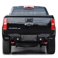 thumbnail image 5 of Vijay Compatible with 2015-2016-2017-2018-2019-2020-2021-2022 Chevrolet Colorado Rear Bumper Textured Black Steel with Light and D-ring, 5 of 8