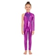 thumbnail image 1 of vastwit Justaucorps de Ballet à Manches Longues pour Filles Gymnastique Patinage Combinaison Intégrale Violet 8, 1 of 7