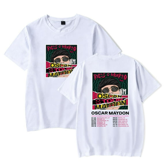 Oscar Maydon Rico o Muerto Tour T-shirt Unisex Crewneck Short Sleeve Tee Fashion Tops
