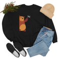 thumbnail image 5 of Peeking Bear Teen - Adult Unisex Pullover Sweatshirt. XL-5XL from TSmartArt @ Walmart, 5 of 5