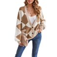 thumbnail image 1 of Women's cardigans, V-neck, casual cardigans, knitted coat, 1 of 4