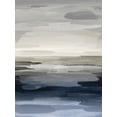 thumbnail image 2 of Hanson, Jackie 12x14 White Modern Wood Framed Museum Art Print Titled - Intuition Blue and Gray, 2 of 4