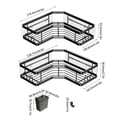 thumbnail image 4 of BIBABLYKE Bathroom & Shower Storage Solution Space Saving Rack Adhesive Shower Shelf Corner Rack Efficient & Functional Shelf, 4 of 7
