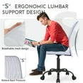 thumbnail image 6 of PayLessHere Home Office Chair - Ergonomic Mesh Desk Chair w/Lumbar Support, White, 6 of 7
