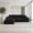 Black, variant on 107" Cloud Sectional Sofa with L-Shape Chaise in Plush Grey Corduroy