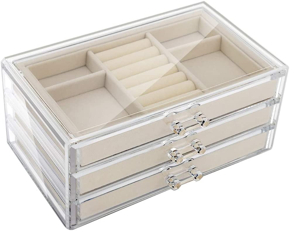 Bangle Storage Case for Jewelry Gift Bulk 3 Pieces Velvet Bracelet Gift Box 
