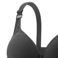 thumbnail image 5 of Feancey Women's Plus Size Push Up Bra Comfy Full Coverage Minimizer Bras Breathable Casual Wireless Bra High Support No Underwire Everyday Bralettes Black 40, 5 of 5