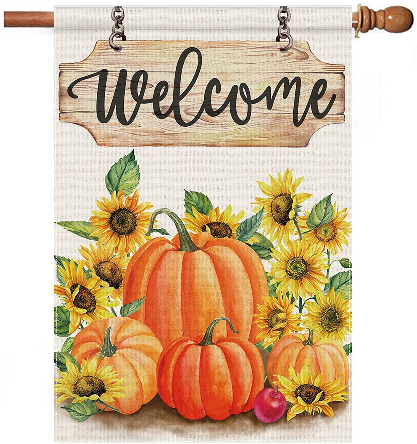 Fashion 12'' x 18'' Welcome Pumpkins Fall Garden Flag Decorative Autumn 