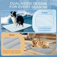 thumbnail image 3 of Dog Cooling Mat, Medium Cooling Mat for Dogs, Reversible Pad for Dog, 36" L x 23" W,Ocean Blue, 3 of 5