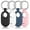 Black + White + Navy Blue + Pink, variant on YUNOVA 2 Pack Silicone Case for Samsung Galaxy SmartTag2 - Soft Protective Cover with Anti-Loss Keychain Holder for Keys, Bags, Pets