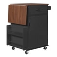 thumbnail image 6 of Aukfa 39" Rolling Kitchen Island with Drop Leaf, Mobile Kitchen Cart with Cabinet for Small Space, Black, 6 of 8