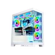 Orangexin Ocean Park Gaming PC Desktop-AMD Ryzen 7 5700X 3.4 GHz 8-Core, 32GB DDR4 RAM,1TB PCI-E SSD, RTX 4060 TI 16G, 360 Liquid-Cooled,RGB Fans, WIFI &Bluetooth ,Win 11 Pro 64bit -White