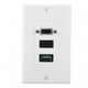 thumbnail image 3 of Hd Usb Socket Abs Us 3 Puertos Vga Usb30 Socket Adaptador de Panel de Montaje en Pared Enchufe de Pared, 3 of 8