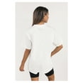 thumbnail image 2 of Women's Gameday Couture  White Las Vegas Raiders Oversized Classic Fierce Focus T-Shirt, 2 of 4