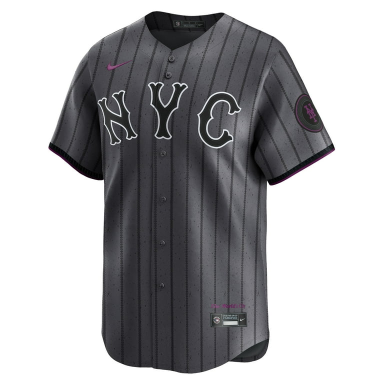 Men's Nike Graphite New York Mets 2024 City Connect Limited Jersey