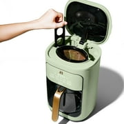 Beautiful 14-Cup Programmable Drip Coffee Maker with Touch-Activated Display, Sage Green by Drew Barrymore