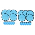 thumbnail image 2 of 10 Pieces Folding Fans Handheld Round Fans Portable Foldable Design for Summer Travel and Outdoor Activities, 2 of 9