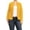 Mustard, variant on Women's Plus Size Casual Long Sleeves Open Front Office Work Wear Solid Blazer Jacket
