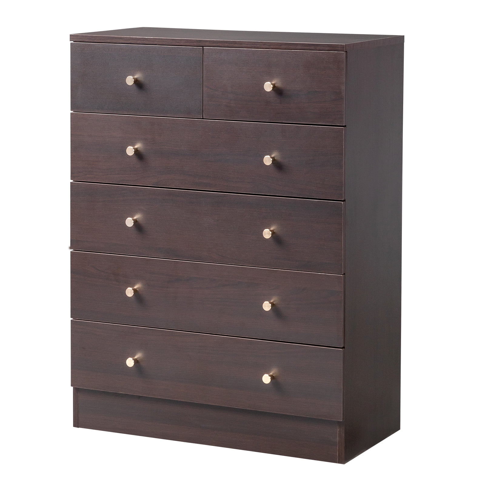 Ktaxon 6 Drawers Dresser Chests for Bedroom, Wood Chset of Drawers,Dressers Organizer for Bedroom, Living Room,Hallway, Brown