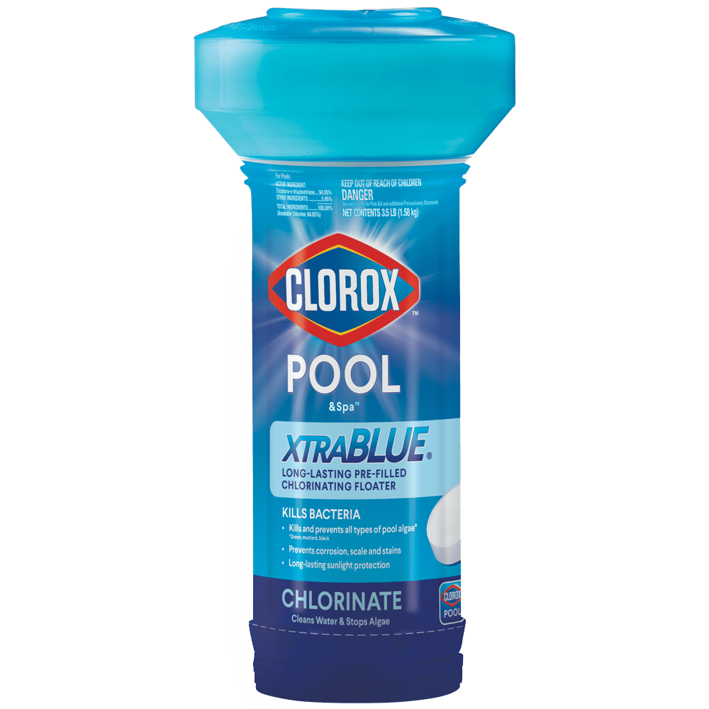 Clorox Pool&Spa XtraBlue Chlorinating Floater for Swimming Pools, 3.5