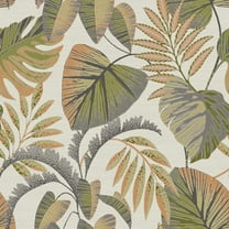 Next Jungle Leaves Orange Removable Wallpaper