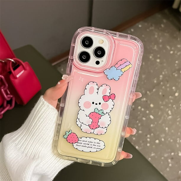 Funda de silicona transparente con dibujos animados para Iphone, carcasa bonita para Iphone 13, 11, 14, 12 Pro Max, XR, 7, 8 Plus, X, Xs, SE, 6s, 14Pro Max qiuyongming unisex