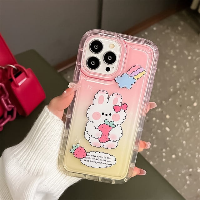 Funda de silicona transparente con dibujos animados para Iphone, carcasa bonita para Iphone 13, 11, 14, 12 Pro Max, XR, 7, 8 Plus, X, Xs, SE, 6s, 14Pro Max qiuyongming unisex