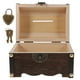 thumbnail image 5 of EeaseMX Alcancía de madera creativa, caja fuerte hecha a mano tallada en madera, caja de ahorros con cerradura, tamaño pequeño, 5 of 7