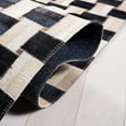 thumbnail image 5 of SAFAVIEH Studio Leather Ivy Geometric Area Rug, Black/Ivory, 8' x 10', 5 of 8