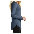 thumbnail image 3 of Yellow Rooster Women’s Perfect Tri Long Sleeve Tunic T-Shirts Navy Frost Black 2XL, 3 of 6