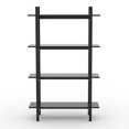 thumbnail image 3 of RST Brands Emery 4-Tier Wood Bookcase in Black, 3 of 4