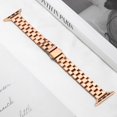 thumbnail image 6 of Metal band Compatible with Apple Watch Band 38mm 40mm 41mm for women, Slim and Thin Stainless Steel Replacement Adjustable Wristband for iWatch Series 9/8/7/6/5/4/3/2/1/SE, Rosegold, 6 of 8