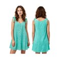 thumbnail image 2 of LMLYSoH Women Lace Mini Dress Bow Straps Buttons Front Summer Sleeveless Dress, 2 of 7