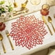 thumbnail image 5 of Organizadores y almacenamiento para armarios, organización y almacenamiento, contenedores de almacenamiento, 1 mantel individual hueco con forma de flor de hibisco/mantel individual decorativo para bo, 5 of 6