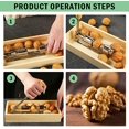 thumbnail image 4 of Heavy Duty Pecan Nut Cracker Tool with 4 Forks, Wood Handle Base with Rectangular Wooden Box Base for Walnuts, Chestnuts, Almonds, Pecans, Hazelnuts$$Home Decor, Kitchen, & Other, 4 of 7