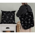 thumbnail image 5 of Soimoi Japan Crepe Satin Black Fabric By the Yard - 54 Inch Wide - Geometric Floral Textile - Contemporary and Stylish Designs for Fashion and Crafts Printed Fabric, 5 of 6