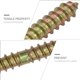 thumbnail image 5 of WRISTBIQUE 40Ud Tornillos Doble Para Madera Zinc Galvanizado Conector Para Muebles, 5 of 6