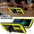 thumbnail image 4 of Feishell Cover for Samsung Galaxy S25+ Case Heavy Dustproof Shockproof Dropproof Military Grade Rugged Durable Aluminum Metal Case with Kickstand Screen Protector Full Body Cover, Yellow, 4 of 7