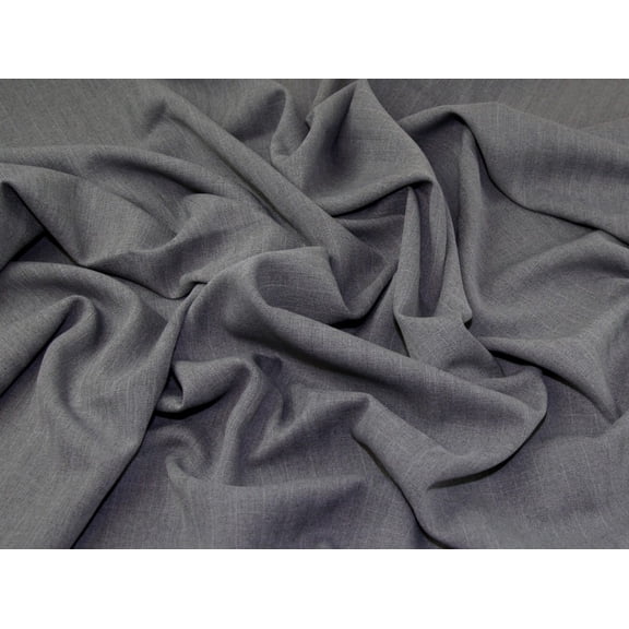 Minerva Tweed Polyester Suiting Fabric Grey - per yard