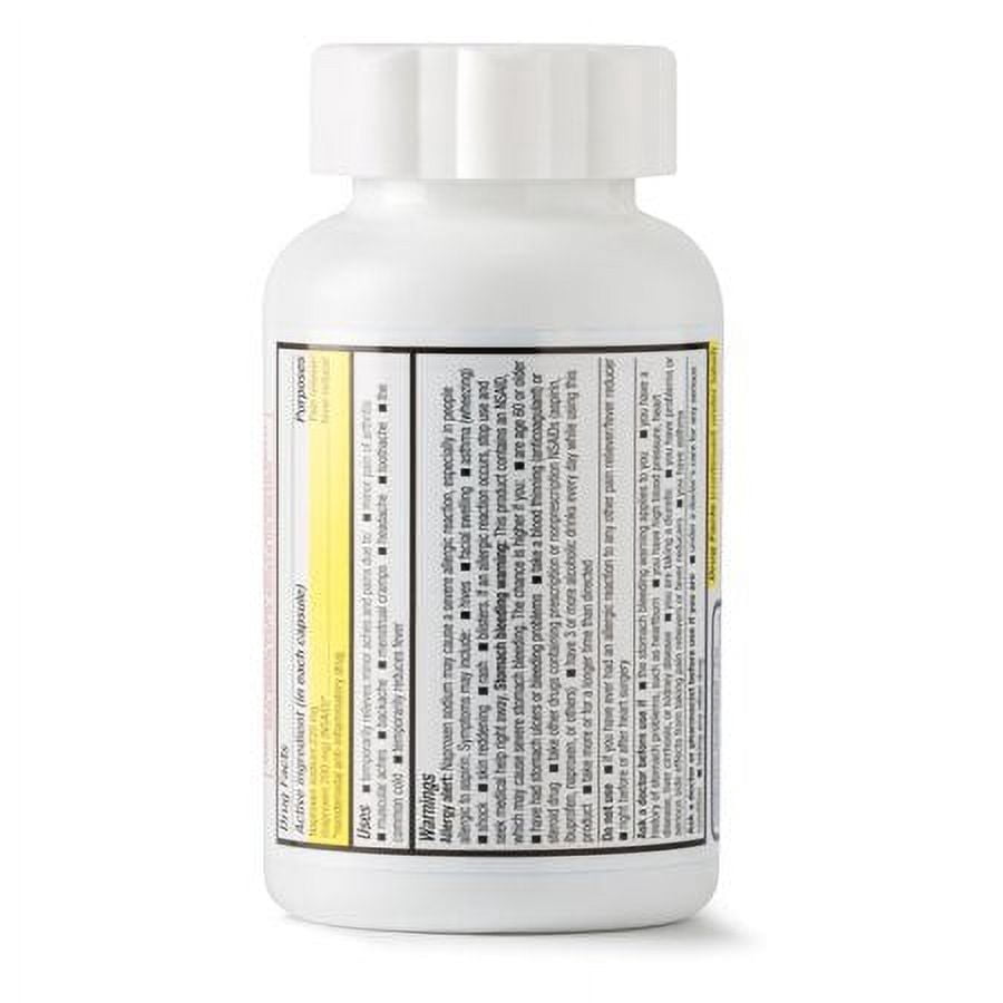 Equate Naproxen Sodium Capsules, 220 mg, 80 count