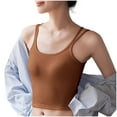 thumbnail image 1 of Bra for Women with Halter Neck, Removable Pads, Seamless Wrap Design, Stretch Polyester Fabric, Backless Support, Daily Wear, 1 of 5